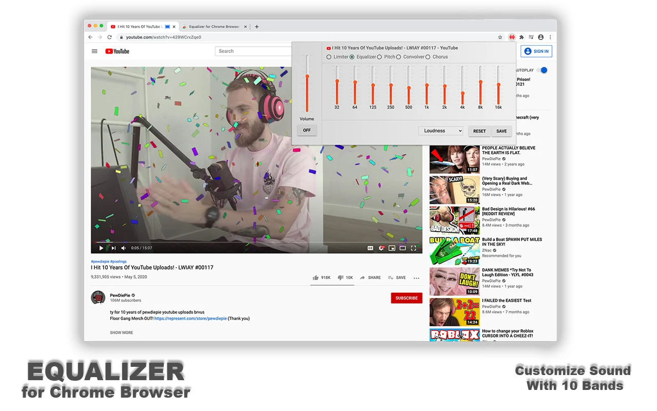 Equalizer for Chrome browser screenshot 2