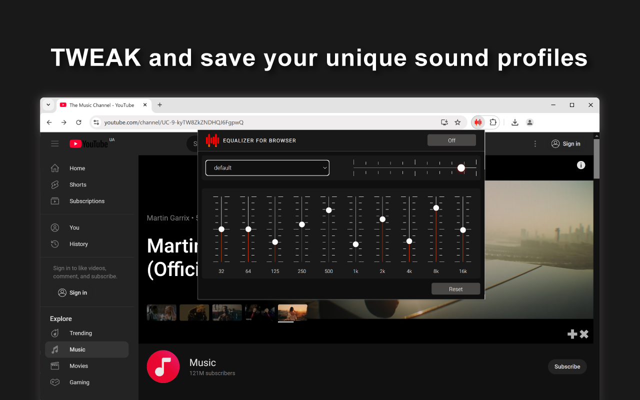 Equalizer for Browser screenshot 1