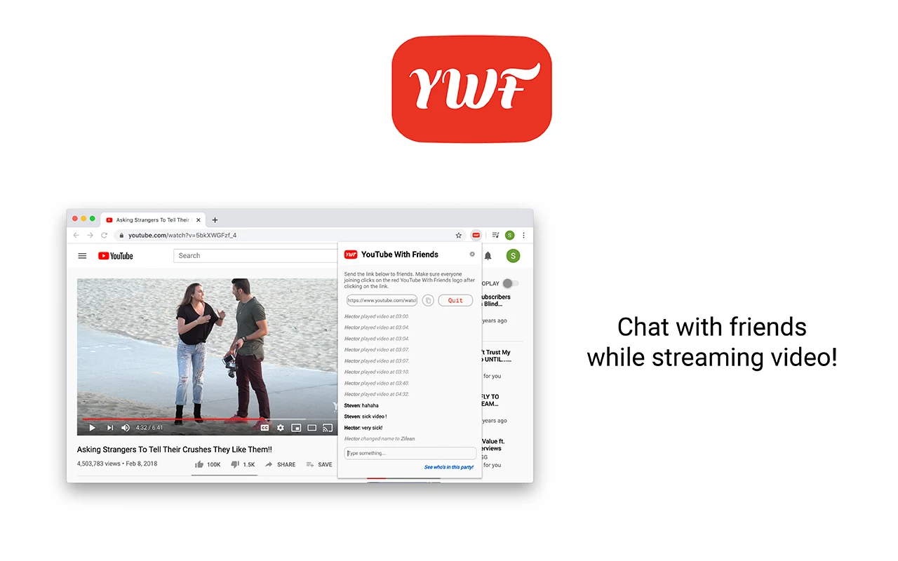 YouTube With Friends screenshot 1