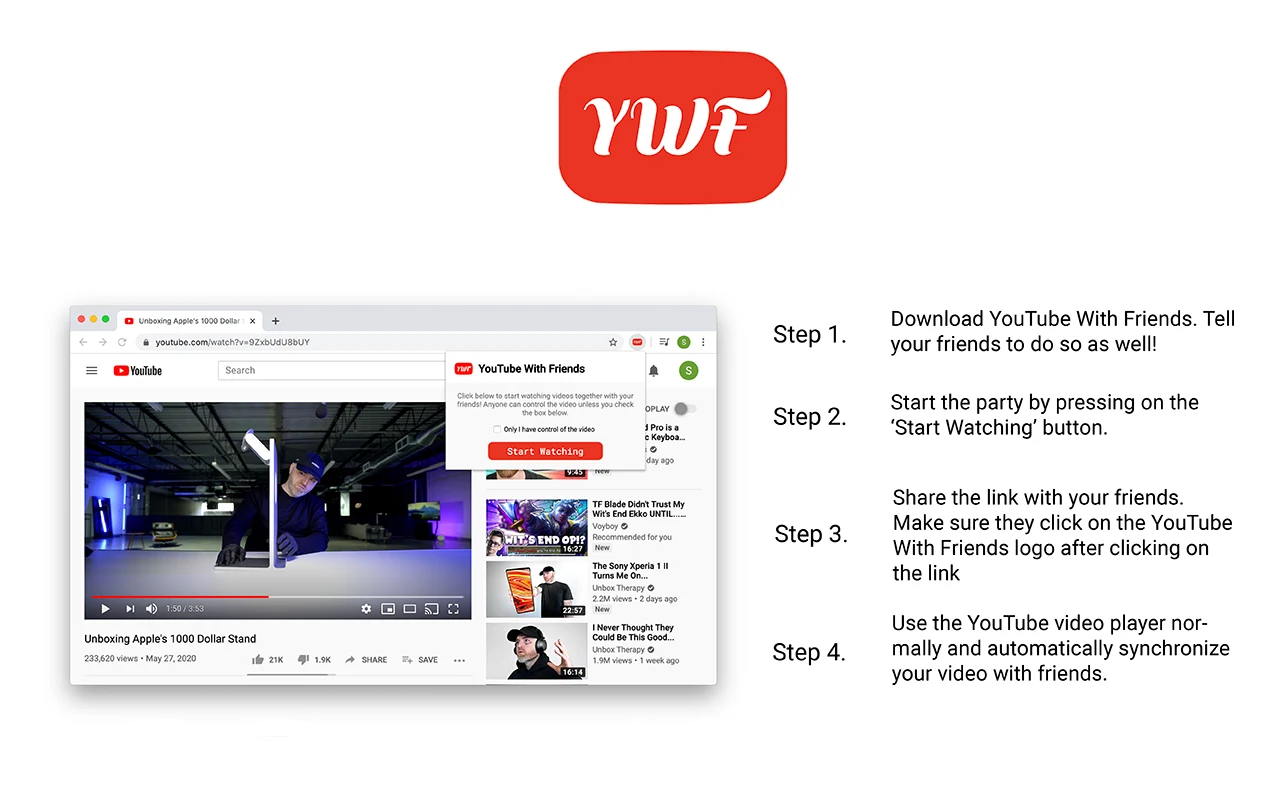YouTube With Friends screenshot 3