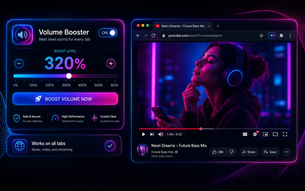 Audio Boosted YouTube screenshot 3