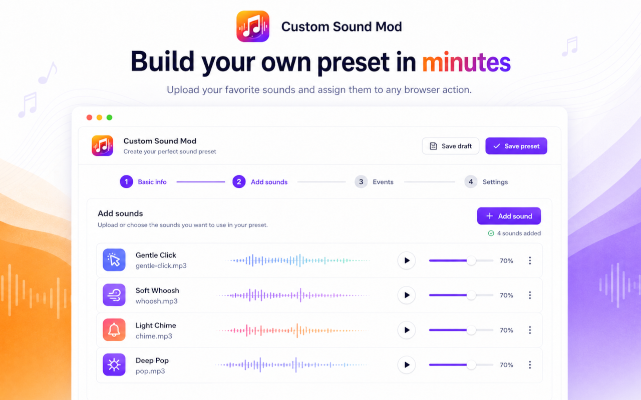 Custom Sound Mod screenshot 1