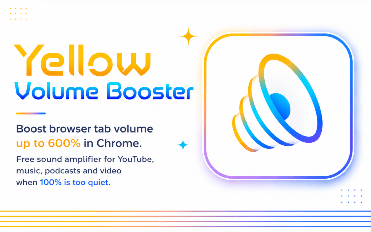 Yellow Volume Booster screenshot 2