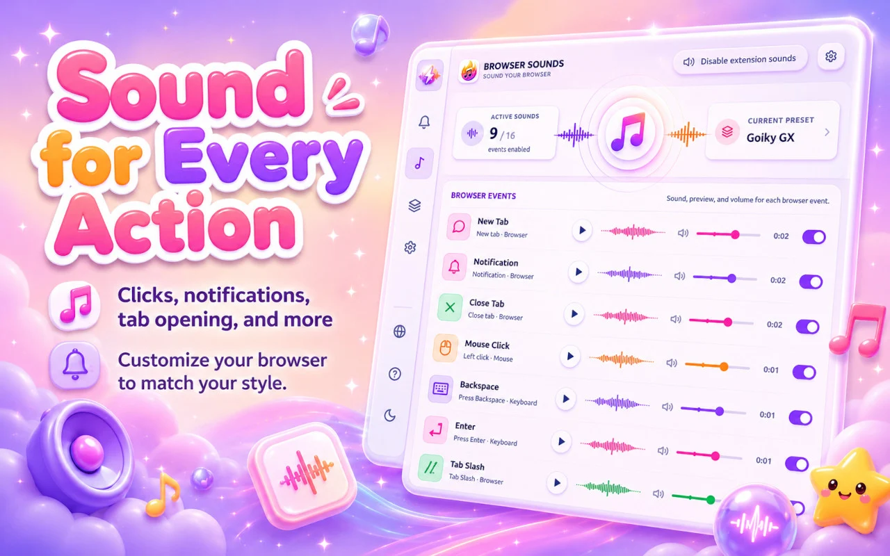 Custom Sound for Browser screenshot 1