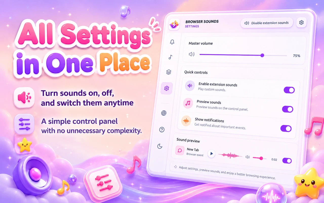 Custom Sound for Browser screenshot 2