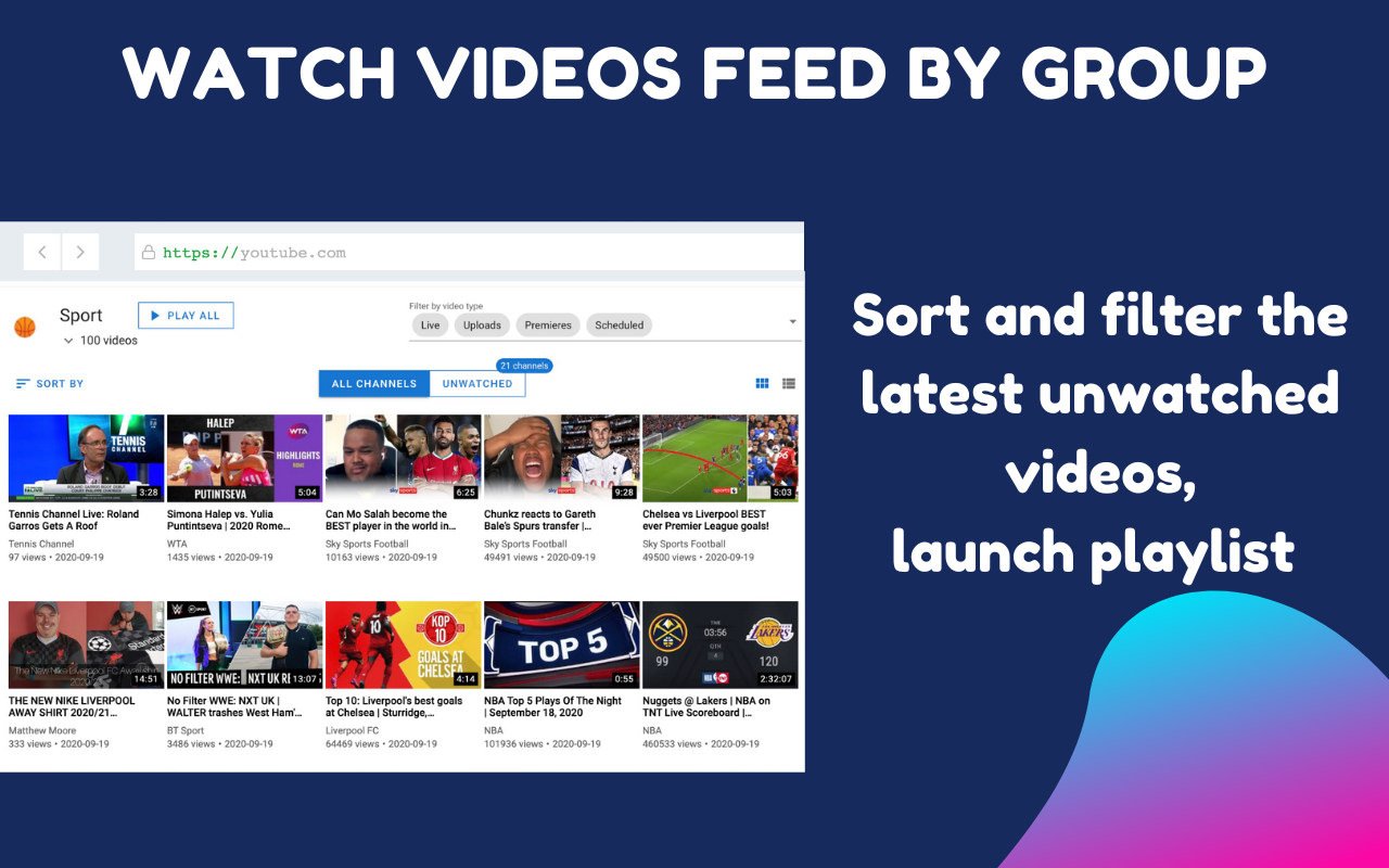 YouTube Subscription Manager screenshot 2