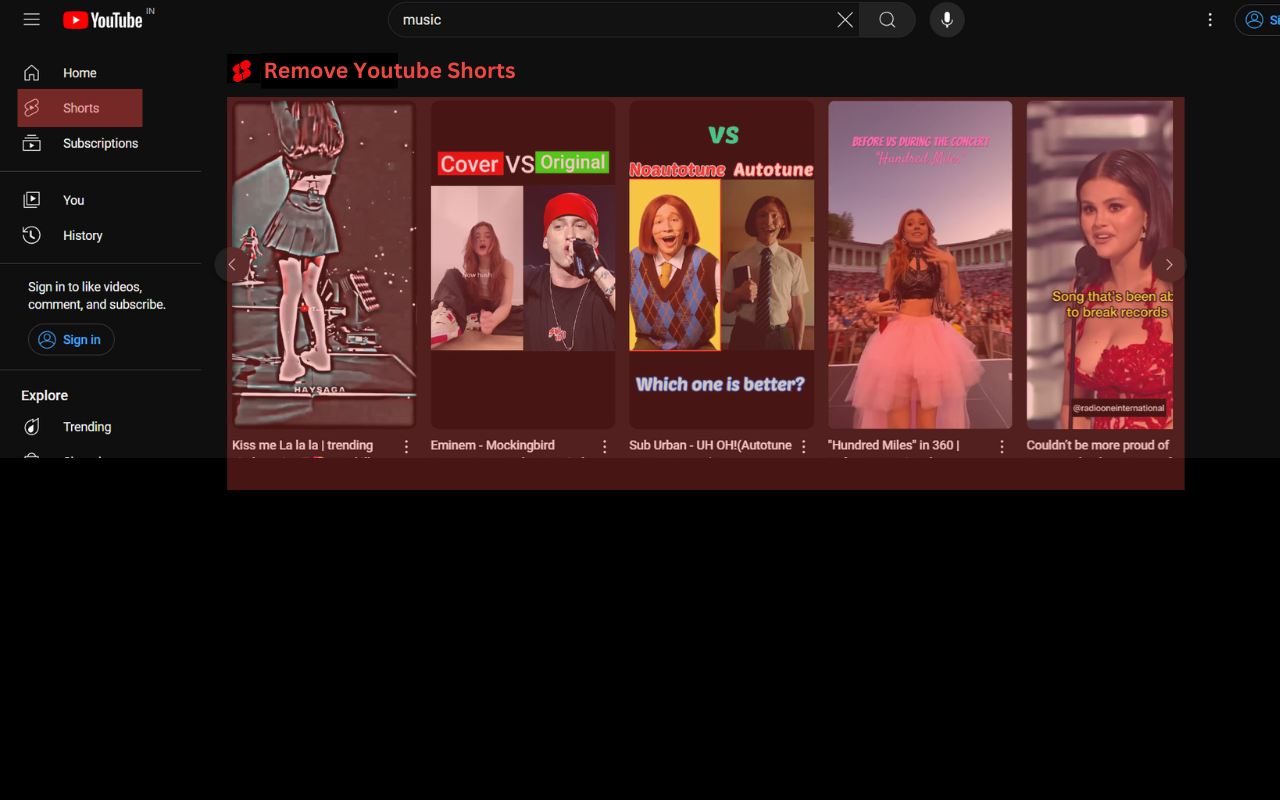 Remove YouTube Shorts screenshot 2