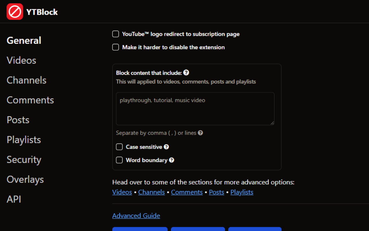 YTBlock - Block any content from YouTube™ screenshot 3