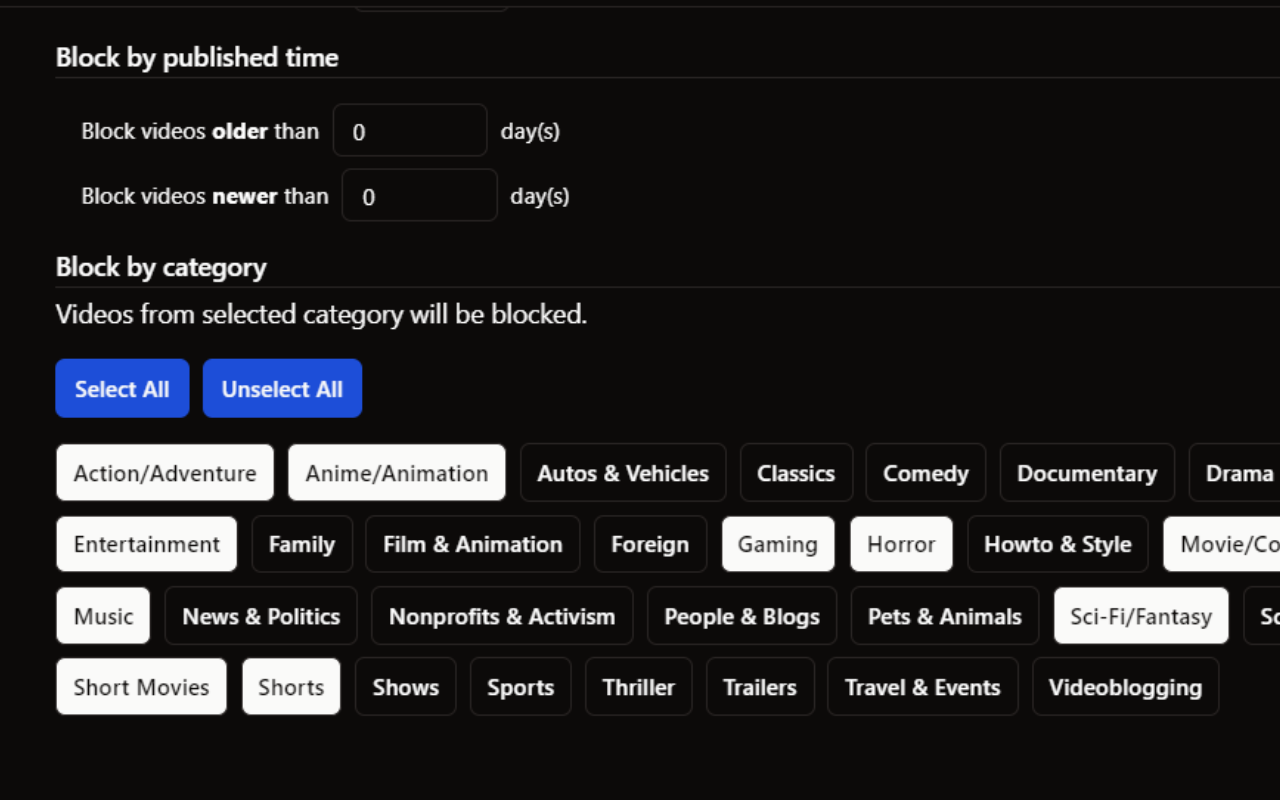 YTBlock - Block any content from YouTube™ screenshot 4