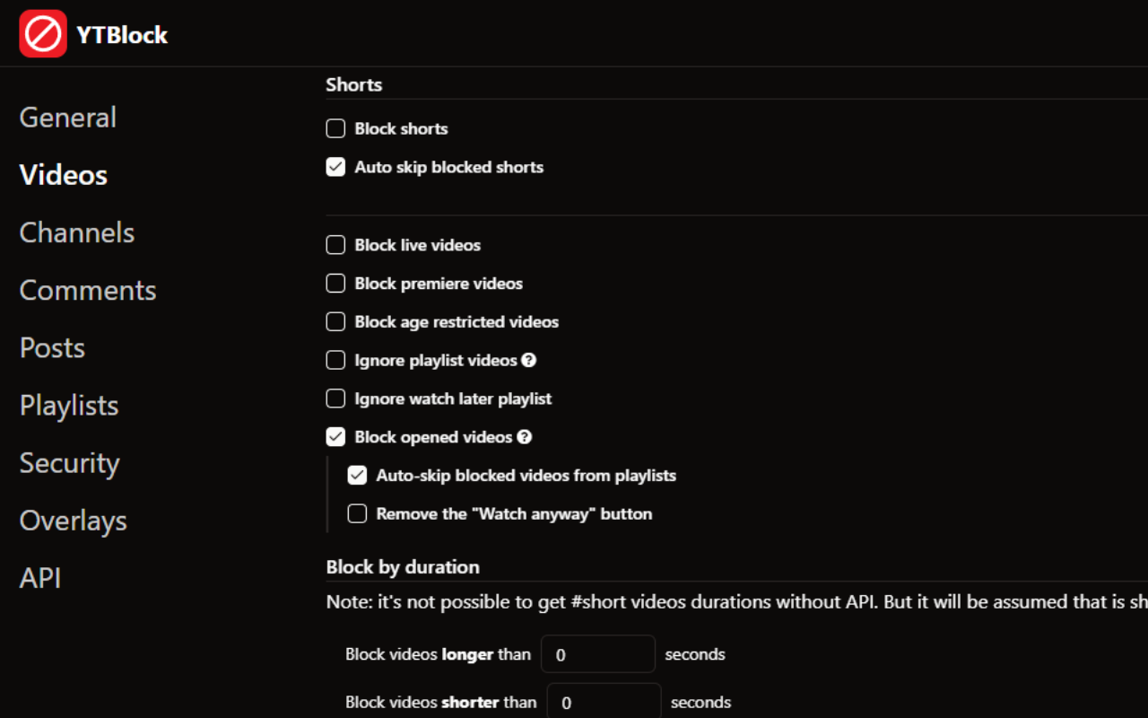 YTBlock - Block any content from YouTube™ screenshot 5