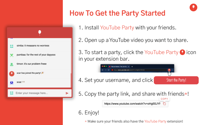 YouTube Party screenshot 1
