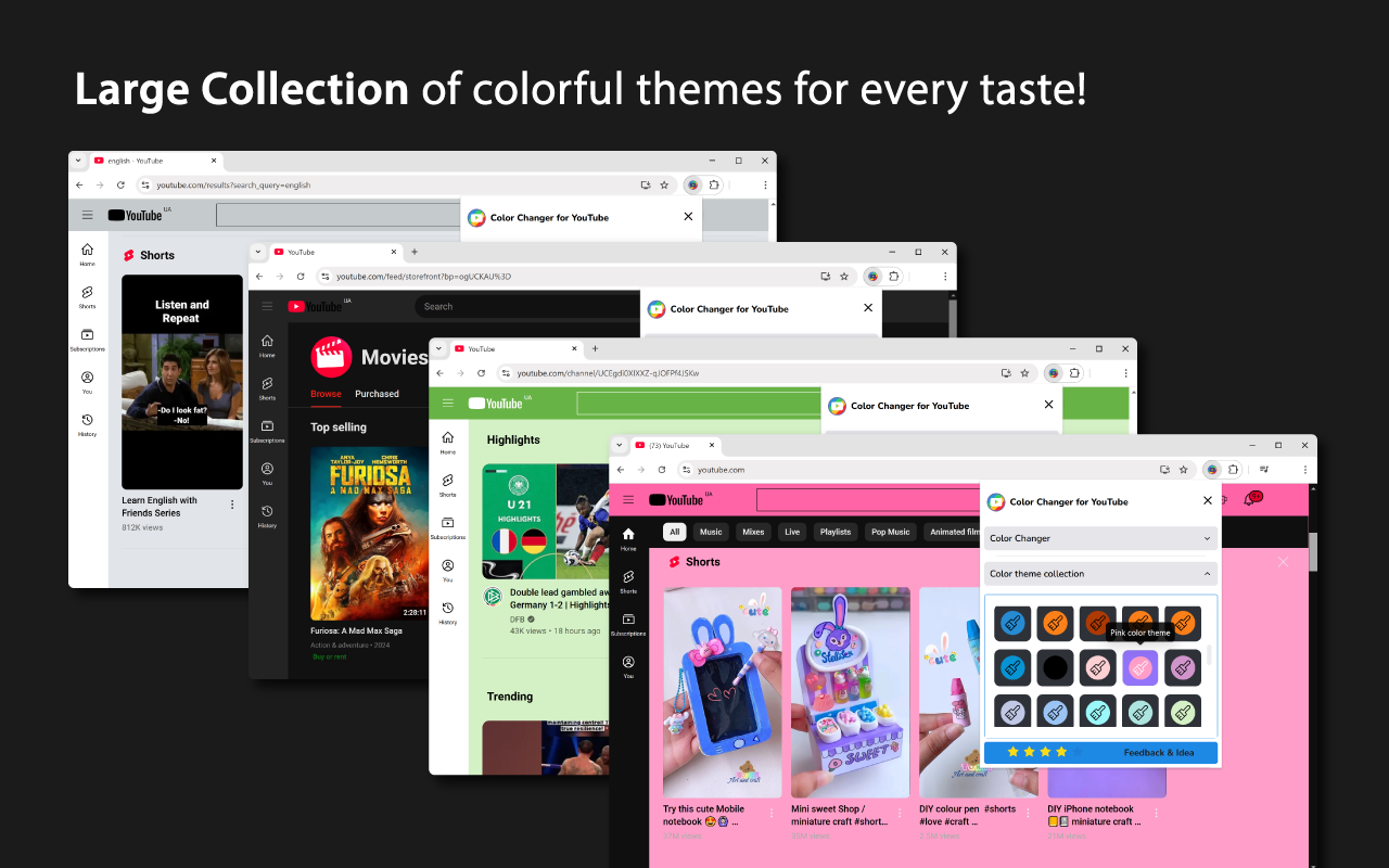 Theme & Color Changer for YouTube - Colorize YouTube screenshot 4