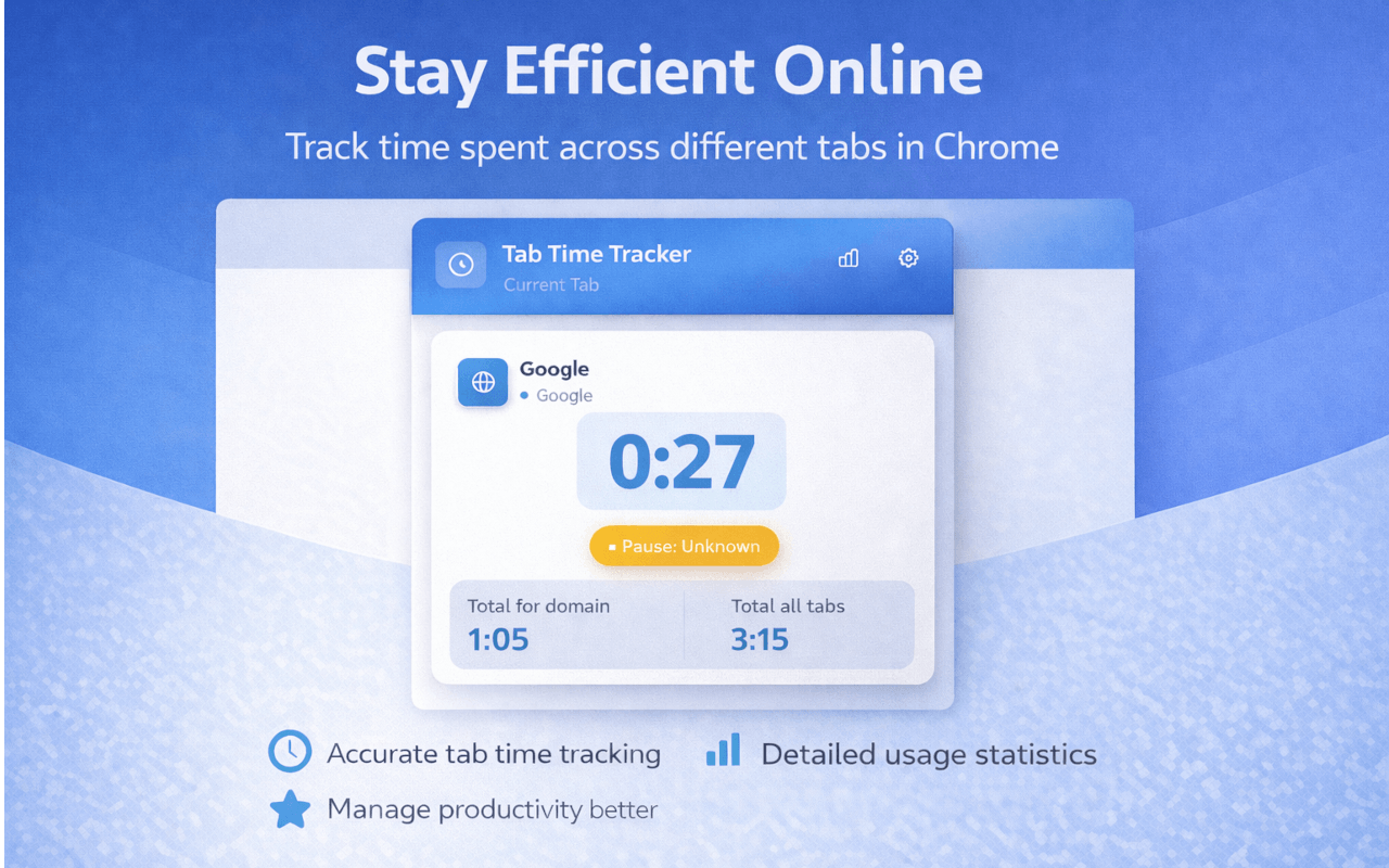 Tab Time Tracker screenshot 1